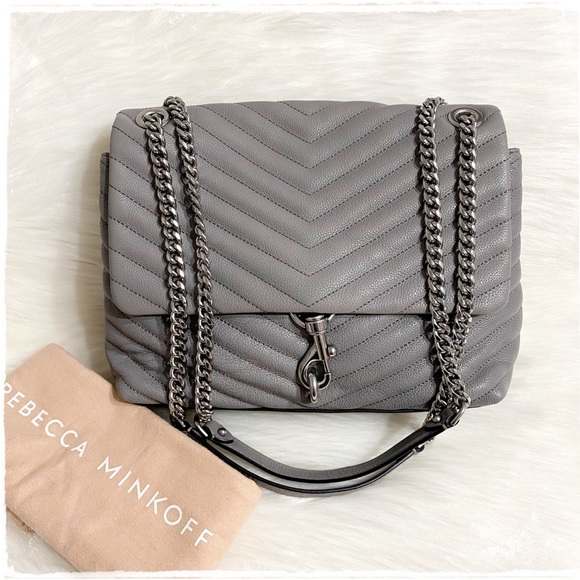Rebecca Minkoff Bags Rebecca Minkoff Edie Flap Shoulder Bag Grey